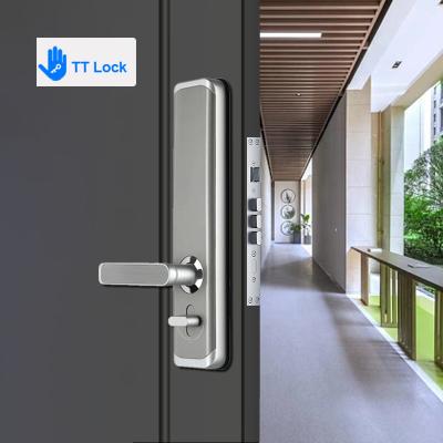 China Smart Biometric Fingerprint Front Door Lock Digital Code Smartphone TTLock Access for sale