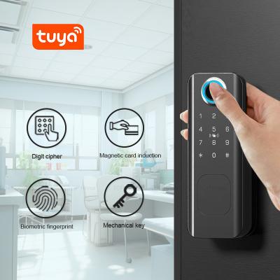 China Automatic Digital Deadbolt Smart Door Lock Code Card NFC EKey TTLock Access zu verkaufen