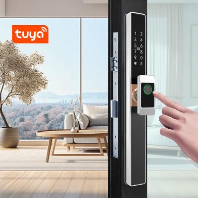 中国 Bridge Cutoff Smart Sliding Door Lock Waterproof Tuya Smartphone EKey Remote Control 販売のため