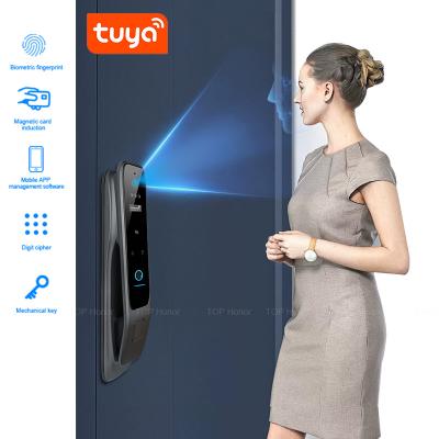 China 3D Face Recognition Smart Door Lock Tuya WiFi Fingerprint Passcode IC Card Access zu verkaufen