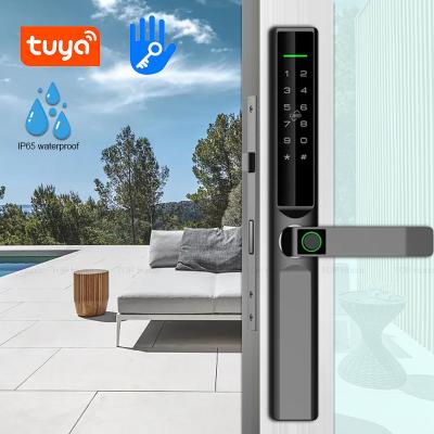 中国 Semi Automatic Sliding Door Lock Smart TTLock Fingerprint Code Card Access 販売のため