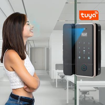 China Digital Automatic Face Recognition Door Lock Tuya Fingerprint Password IC Card Access zu verkaufen