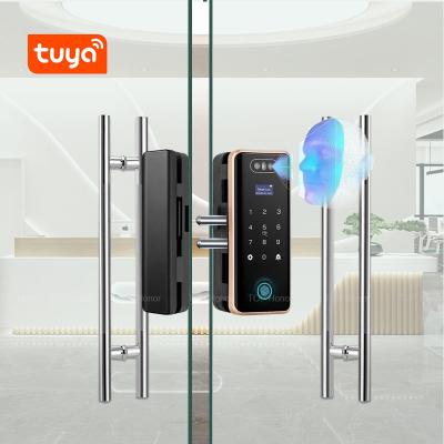 China Office Smart Fingerprint Door Lock Bluetooth Punch Free Full Auto Biometric Unlock zu verkaufen