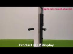 Touchscreen Smart Front Door Locks Fingerprint Anti Peep Tuya App Remote Control