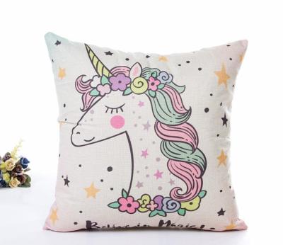 China 2020 New Homes/Sofa Non-Toxic Decoration Pillowcase Unicorn Pillow Case For Girls Standard Size Case Cover Without Pillow for sale