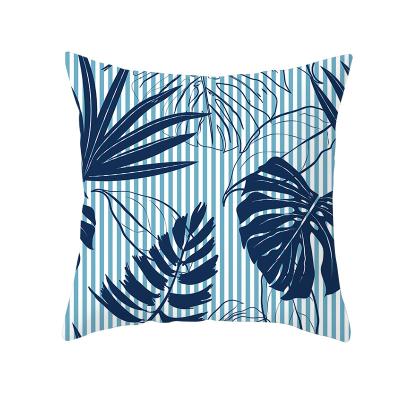 China 45*45cm Viable Tropical Palm Trees Plants Fruit Hawaiian Summer Party Decor Supplies Pillow Cases for sale