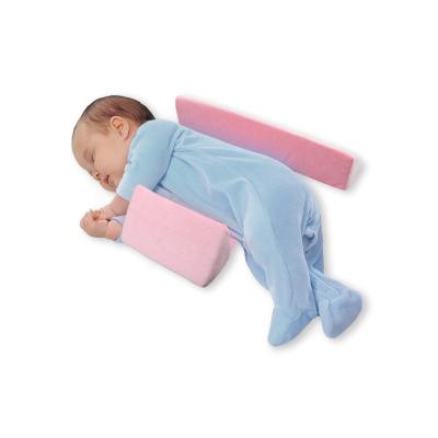 China Infant Memory Foam Baby Side Sleep Pillow Safe Protective Wedge Anti-Roll Pillow For Newborn Safer Sleeper for sale