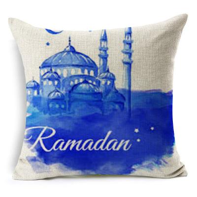 China Ramadan Pillowcase 2020 Breathable Decoration For Home Happy Eid Mubarak Islamic Muslim Party Decor for sale