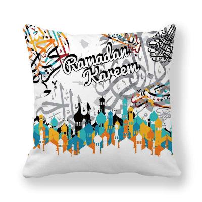 China 2020 new design air permeable Muslim Ramadan sofa 45*45 polyester pillowcase cushion cover for sale