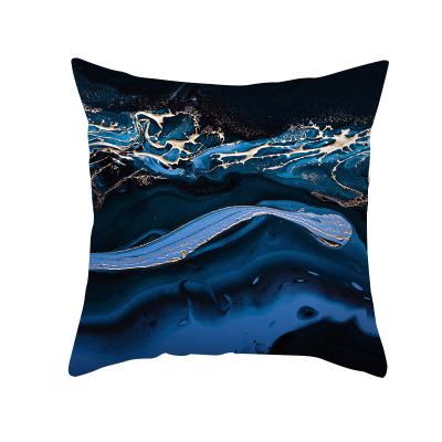 China Viable Velvet Sofa Bedroom Printing Peach Skin Home Living Room Pillowcase Painting Ink 2022 Nordic Pillowcase for sale