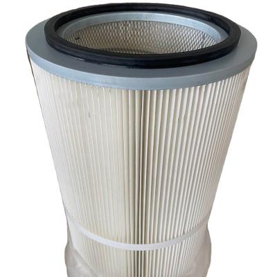 China Building Material Shops Filter Area 12 PE+PTFE Dust Collector Cartridge Filter High Quality Flame Retardant Industrial Shot Blasting Grinding Polish for sale