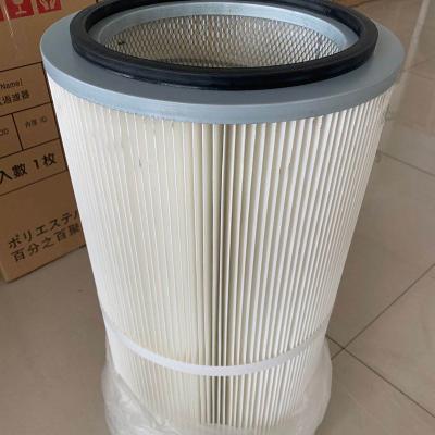 China Building Material Stores Filter Sector 12 Polyester China Smoke Filter Cartridge Canister PTFE Flame Retardant Membrane for sale