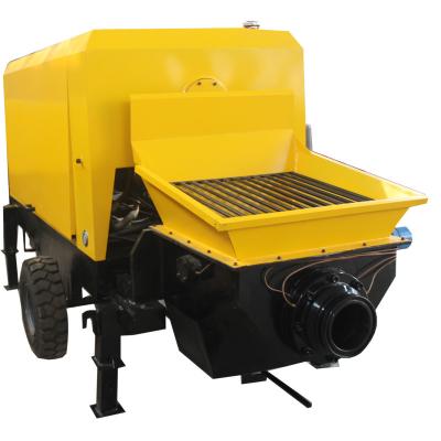 China Mini Flexible Hydraulic Operation 7.5KW Cement Pump Mortar Type Concrete Conveying Pump For Pouring Use for sale