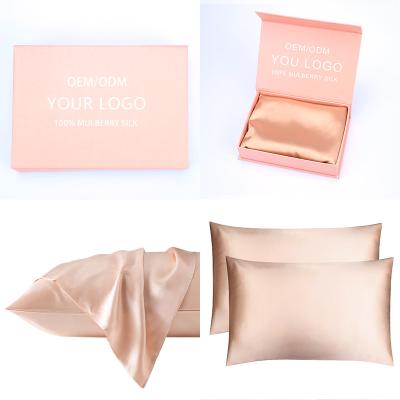 China Wholesale Anti-static 6A Pillow Case High Quality Silk Mulberry Silk Satin Pillow Case With Gift Boxes for sale