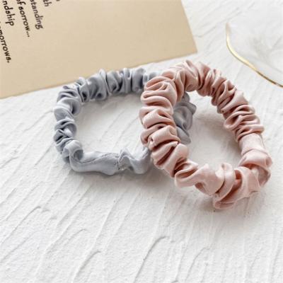 China European and American Style Made in China Popular New Product 3cm Medium Silk Scrunchies Premium Scrunchy Hair Ties Set for Kids for sale