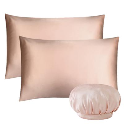 China Anti-static wholesale mulberrry printed silk pillowcase set with box for sale