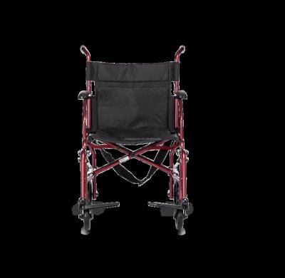 China Hot Selling Lightweight Folding Wheelchair Aluminum Wheelchair Transport Wheelchair MEDLINE Type for sale