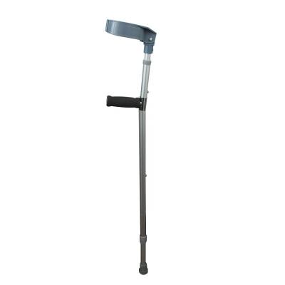 China Height Telescopic Adjustable Forearm Crutch Walking Elbow Supports Cane Rehabilitation Therapy Supplies Aluminum Alloy Telescopic Crutch JMN2019 for sale