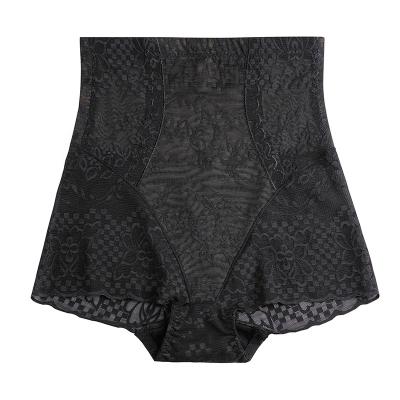 China Women's High Waist Body Shaper Underwear Lady Briefs Lace Breathable Corset Briefs Nylon Panties for sale