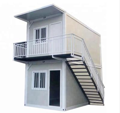 China Modern 20ft Expandable Container Homes 2 Story Backyard Storage House Container Home for sale