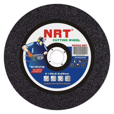 China 5 Inch 125x2.5x22 NAR Cut Deburring Steel Grinding Wheel For Stainless Steel Cutting for sale