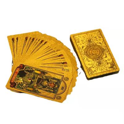 China Entertaiment Game Cards Custom Type Gold Gilt Edges Tarot Game Personalized Cards Poker Pack for sale