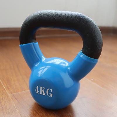 China Home Use Factory Sale Powder Coated Cast Iron Kettlebell Color Rubber Cement Kettlebell Concrete Kettlebell for sale