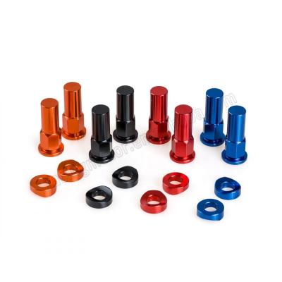 China CNC Rim Lock Nuts Spacer Dirt Bike Dirt Bike Kit For Yamaha YZ125 YZ250 YZ250F YZ450F WR250/450 for sale