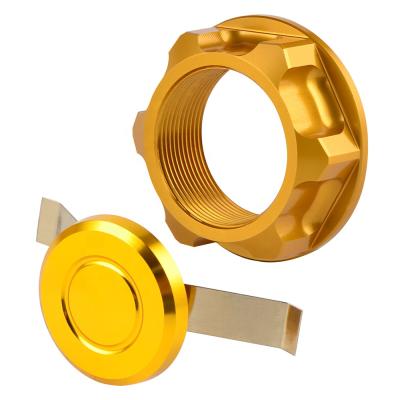 China NiceCNC Billet Aluminum Steering Stem Nut Cover For Suzuki RM125 2004-2013 RMZ250 2007-2018 RMX450Z 2010-2017 for sale