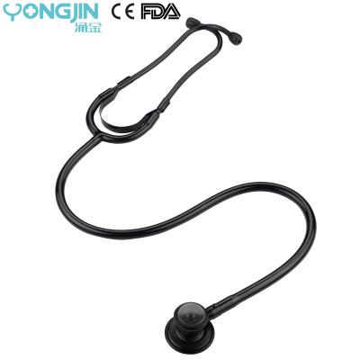 China Wholesale Medical All Gastrointestinal Black Peristalsis YJ S2614-BB Nurse Peristalsis YJ S2614-BB Single Tube Sprague Rappaport Stethoscope Pulse Heart/Lung Sounds for sale