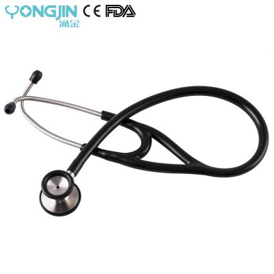 China Pulse Heart Sounds YJ S1204A A-tube Stainless Steel Stethoscope / Best Deluxe Advanced Dual Head Cardiology Stethoscope for sale