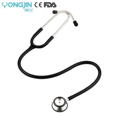 China Best Luxury Medical Adult Heart Sounds YJ S1101-BK Pulse/Dual Head Stainless Steel Stethoscope for sale