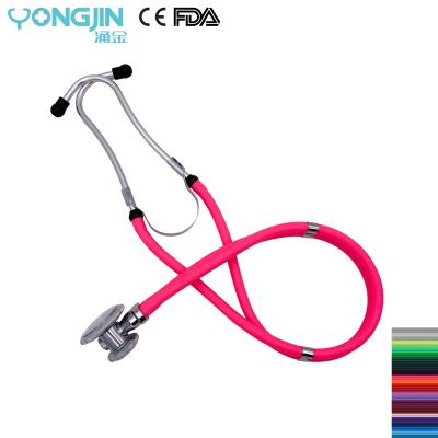 China Pulse Heart/Lung Sounds/Murmur Gastrointestinal Colorful Medical Diagnosis Sprague Rappaport Dual Tube Peristalsis Private Clinic Stethoscope YJ S2224-DPK for sale