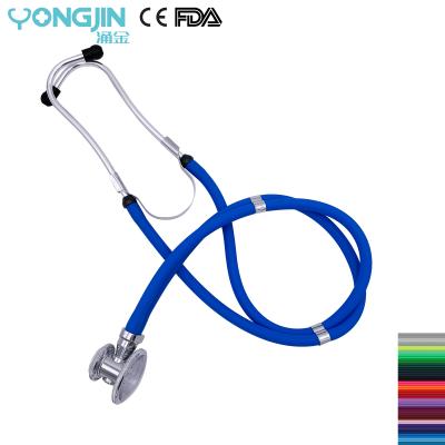 China Pulse Heart/Lung Sounds/Whispers The New Sprague Rappaport Dual Tube Peristalsis YJ S2224-SBU Gastrointestinal Outdoor Head Dual Colored Stethoscope S2224-SBU for sale