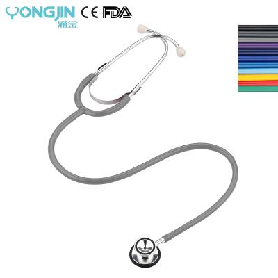 China Cheapest Colorful Medical Pulse Heart Sounds YJ S4102-LGY Children's Aluminum Head Stethoscope for sale