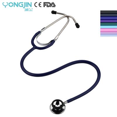 China Pulse/Heart Sounds Colorful Medical Diagnosis YJ S3104-IN Chromed Zinc Alloy Dual Head Stethoscope for sale