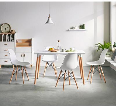 China Hot Selling Home Apartment High Quality Extendable Small Furniture Modern Simple Extendable Dining Table Set for sale