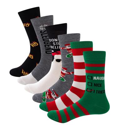 China Yiheng Breathable Soft Breathable Funny Christmas Socks Cozy Holiday Design Crew Christmas Socks Ladies for sale