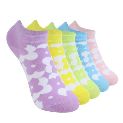 China Yiheng Breathable Fashion Breathable Design Colorful No Show Sock Deep Heel Socks For Women for sale