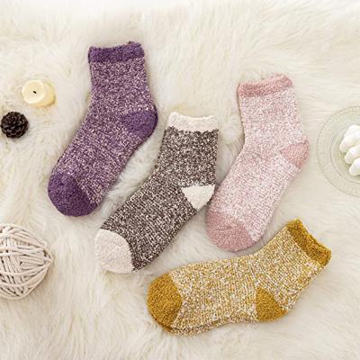 China Vintage QUICK DRY Women's Super Soft Slipper Comfortable Socks For Winter Thick Crew Boot Socks for sale