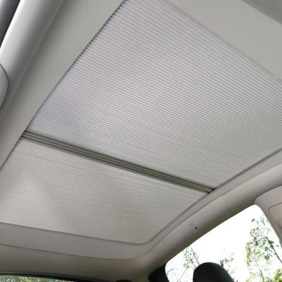 China Net Foldable Front Rear Sunroof Pads Convenient Sun Canopy Sunshade Car Sun Shade For Tesla Model 3 Auto Interior Accessories 2022 2021 for sale