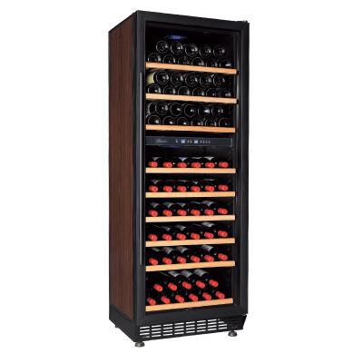 China Hotel Commercial Compressor Dual Zone Wine Cooler Cellar Direct Cooling Refrigerator for sale