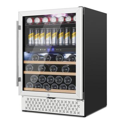 China Hotel Household Small Build In Constant Temperature Beverage Wine Cooler American Fridge Freezer for sale