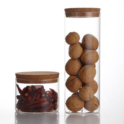 China Hot Sale Cookie Storage Jar Food Protein Powder Storage Jar Spice Containers Glass for sale