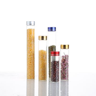 China 2020 Personal Care Hot Selling Small Vial Glass Storage Cookie Jar Airtight Glass Jars for sale