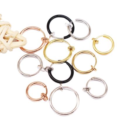 China CLASSIC Gaby Clip On Nose Rings Earring Non Piercing Ear Cuff Nose Cuff Hinge Ring Body Jewelry for sale