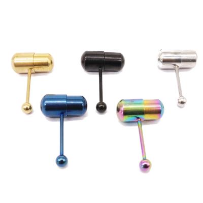 China CLASSIC Vibrating Gaby Stainless Steel Tongue Barbell Rings Body Piercing Jewelry for sale