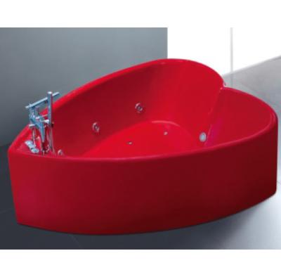 China Hot Sale Newest Design Eco-friendly Built In Acrylic Heart Shaped Bathtub for sale