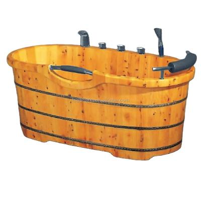 China Good Price Eco - Friendly Luxury Cedar Mini Bathroom Wooden Bathtub for sale