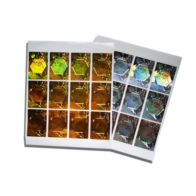 China Customized / Waterproof Custom Hologram Sticker , Custom Reflective Colorful Stickers by Hologram Paper for sale